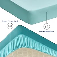 Vista 4 de Sufdari Protector de colchón impermeable, funda de colchón tamaño individual para cama, bolsillo profundo de 18 pulgadas, protector de colchón