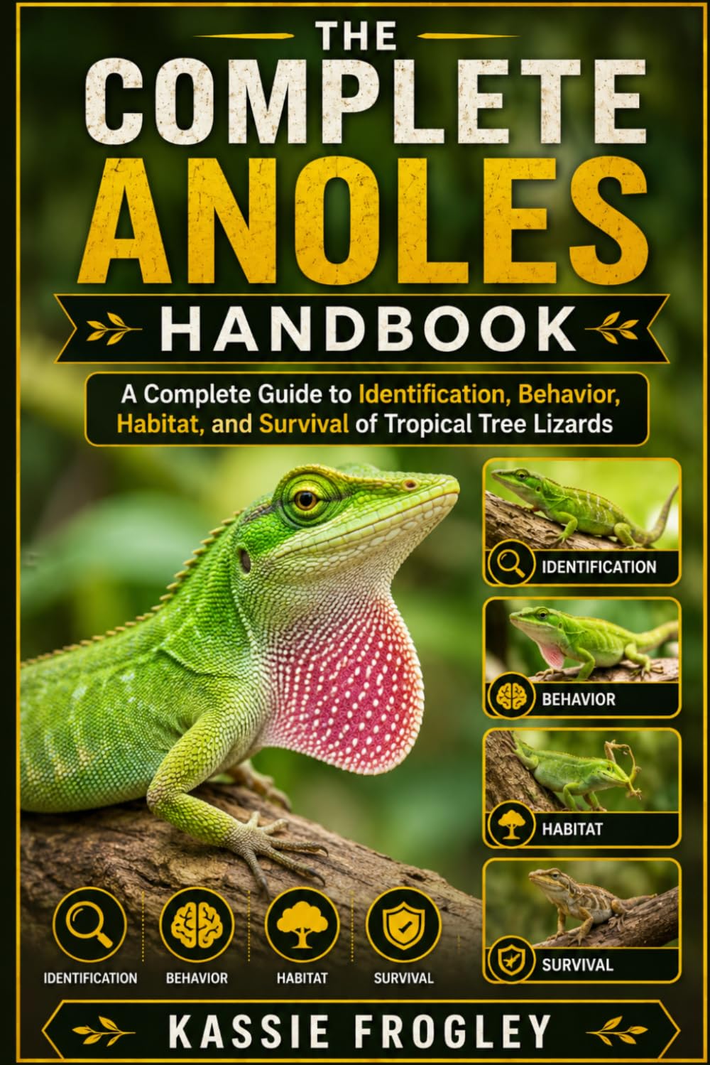 THE COMPLETE ANOLES HANDBOOK: A Complete Guide to Identification, Behavior, Habitat, and Survival of Tropical Tree Lizards