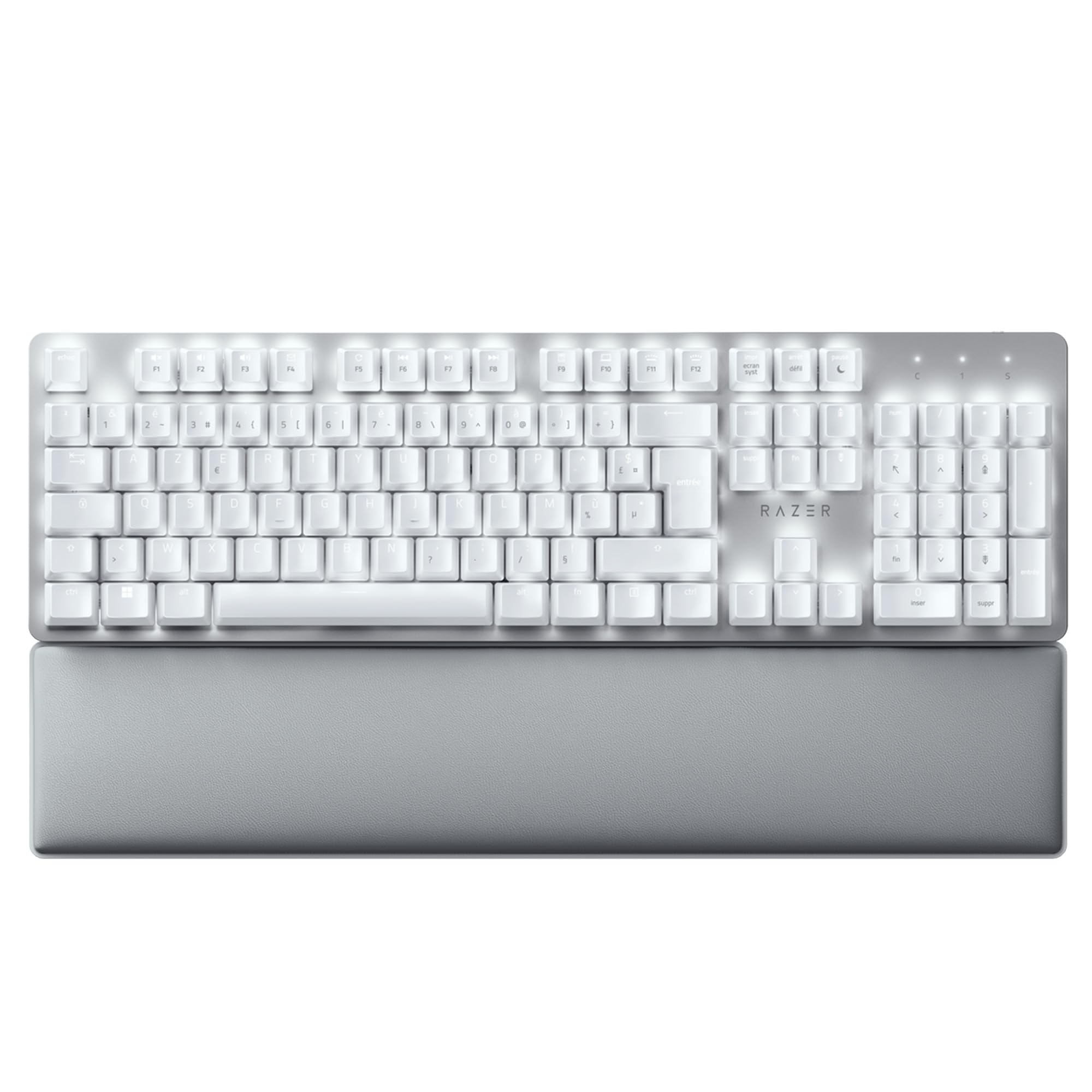 Razer Pro Type Ultra - Clavier professionnel sans fil ergonomique pour une productivité accrue au bureau - sans fil USB pour - Buetooth PC/Mac - FR-Clavier AZERTY | Mercury