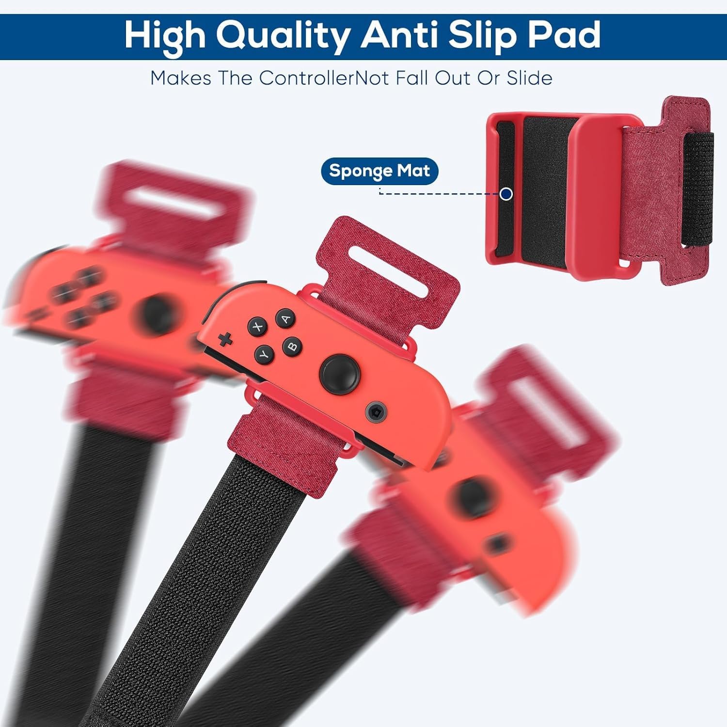 Auarte 4 Stück Armbänder für Just Dance 2026 2025 2024 2023, für Zumba Burn It Up, Verstellbarer Armbänder für Nintendo Switch/Switch OLED Dance, Armband Kompatibel mit Joy-con für Erwachsene Kinder