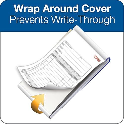 Miniatura 5 de Adams Libro de pedidos de ventas, 2 partes, sin carbono, blancocanario, 4-316 x 7-316 pulgadas, 50 juegos por libro (DC4705) (paquete de 2)