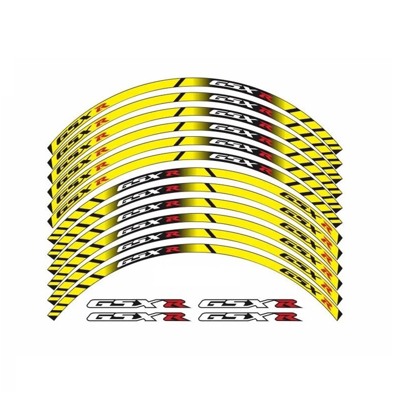 Wheel Stickers Motorcycle Wheel Sticker for Suzuki GSXR600 GSXR750 GSXR1000 GSXR 600 750 1000 Decals Reflective Rim Hub Decorative Stickers Rim Reflective Decal