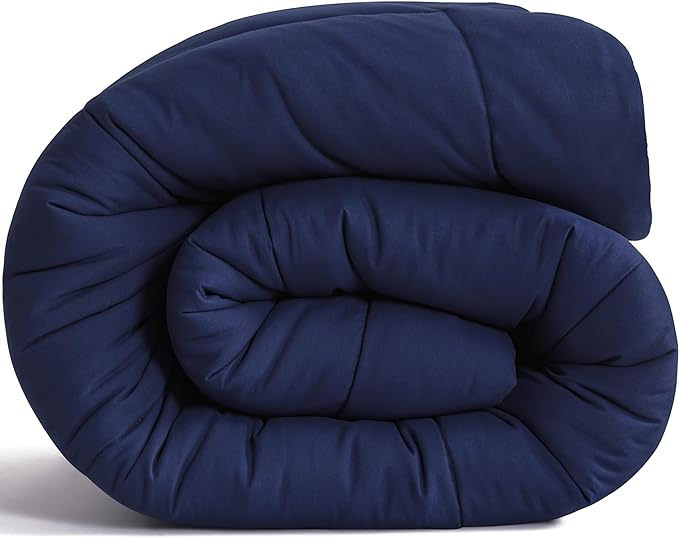 NTBAY Twin Comforter - Down Alternative Comforter Duvet Insert, All Season Bedding Quilted Duvet Insert with Corner Tabs, Machine Washable, Dark Grey