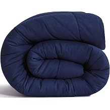 NTBAY Twin Comforter - Down Alternative Comforter Duvet Insert, All Season Bedding Quilted Duvet Insert with Corner Tabs, Machine Washable, Navy Blue