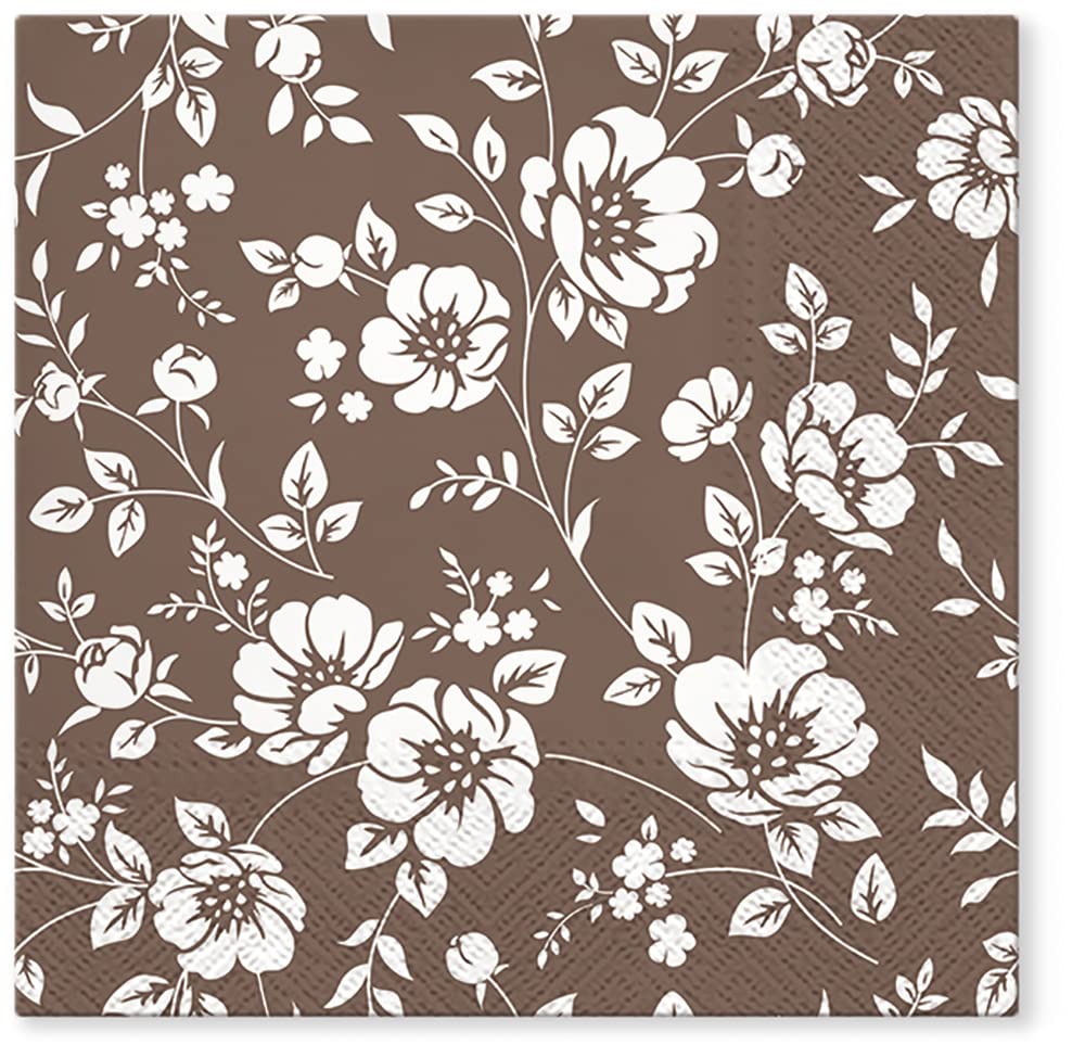 Tete a Tete 3Ply Flowery Tissue Paper Napkins Decoupage Serviettes 33cm x 33cm - 1/4 Folded (Pack of 20) (Botanical Memories) — view 23