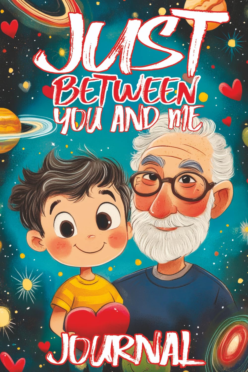 Just Between You and Me Journal: A Pass Back and Forth Diary for Grandpa and Grandson, Filled with Prompts for Meaningful Conversations, Guided by ... and Creating a Space for Shared Confidences