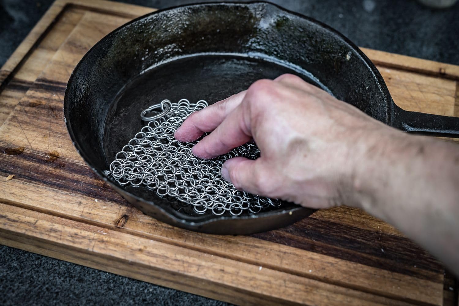 Grillfürst - Detergente per anelli Dutch Oven/ghisa, 14 x 14 cm