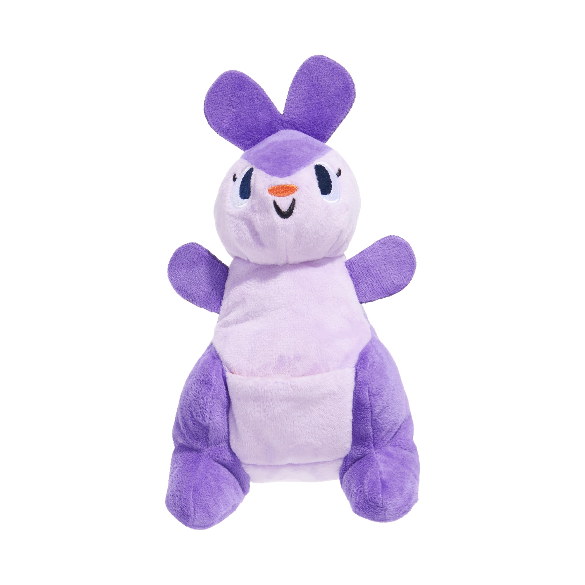 Barkbox BARK Topanga Kanga Plush Dog Toy, Purple Kangaroo, Interactive Pet Toy