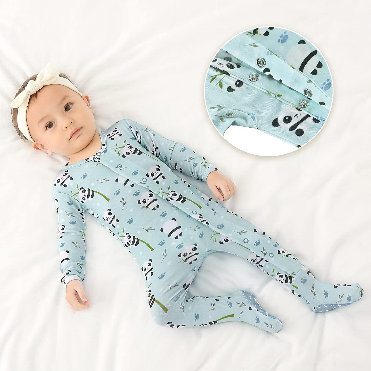 Footie Side-Snap Unisex Rompers 0-36 Months