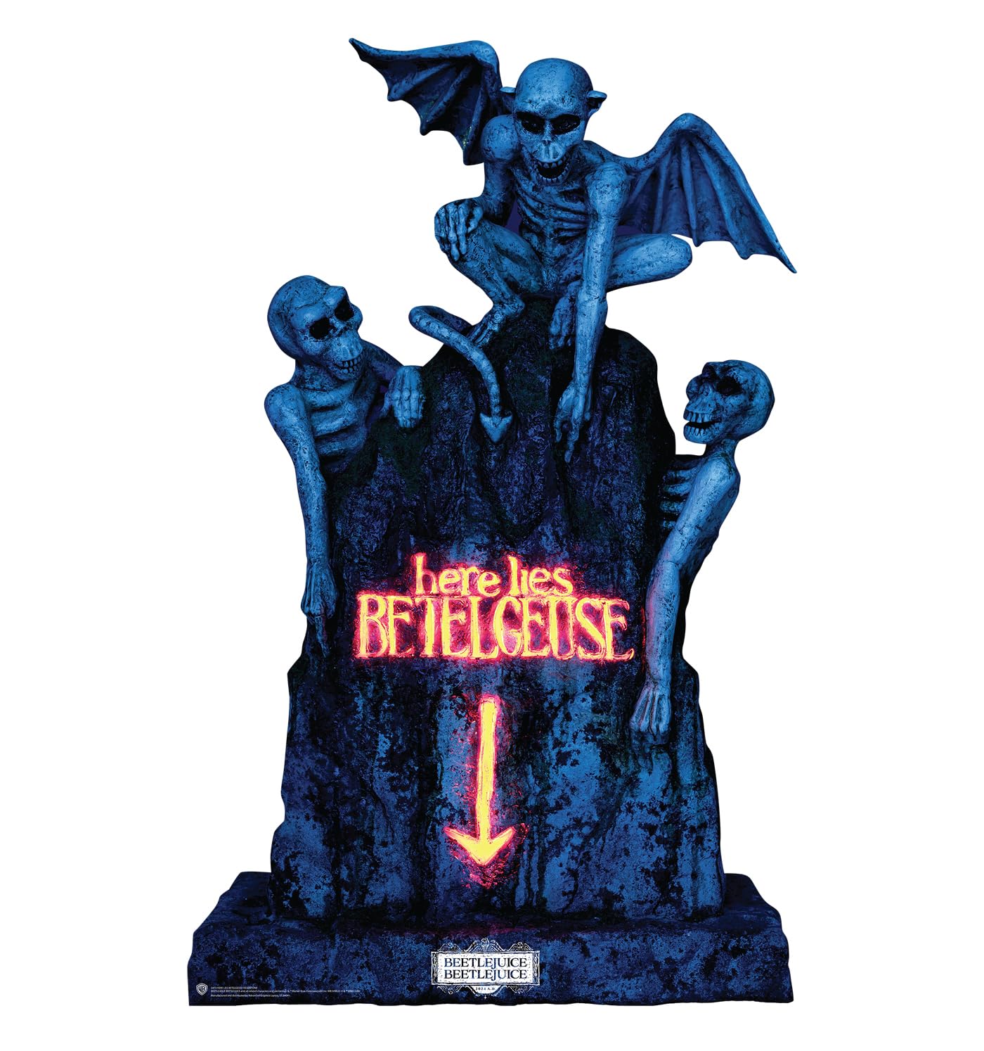 Cardboard People Here Lies Betelgeuse Headstone Life Size Cardboard Cutout Standup - Beetlejuice Beetlejuice (2024 Film)