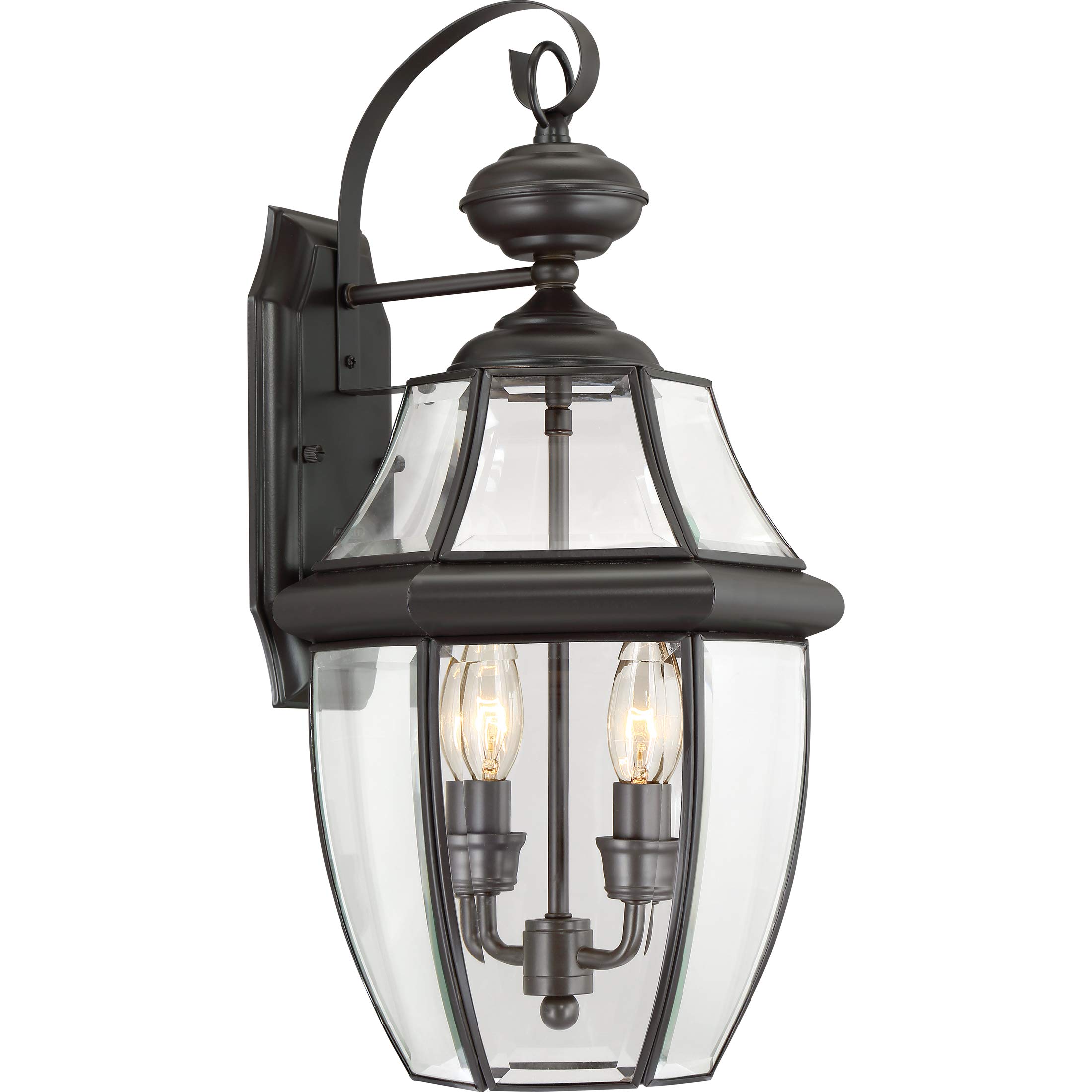 Quoizel Newbury Outdoor Wall Lantern, 20 Inch 2-Light Medici