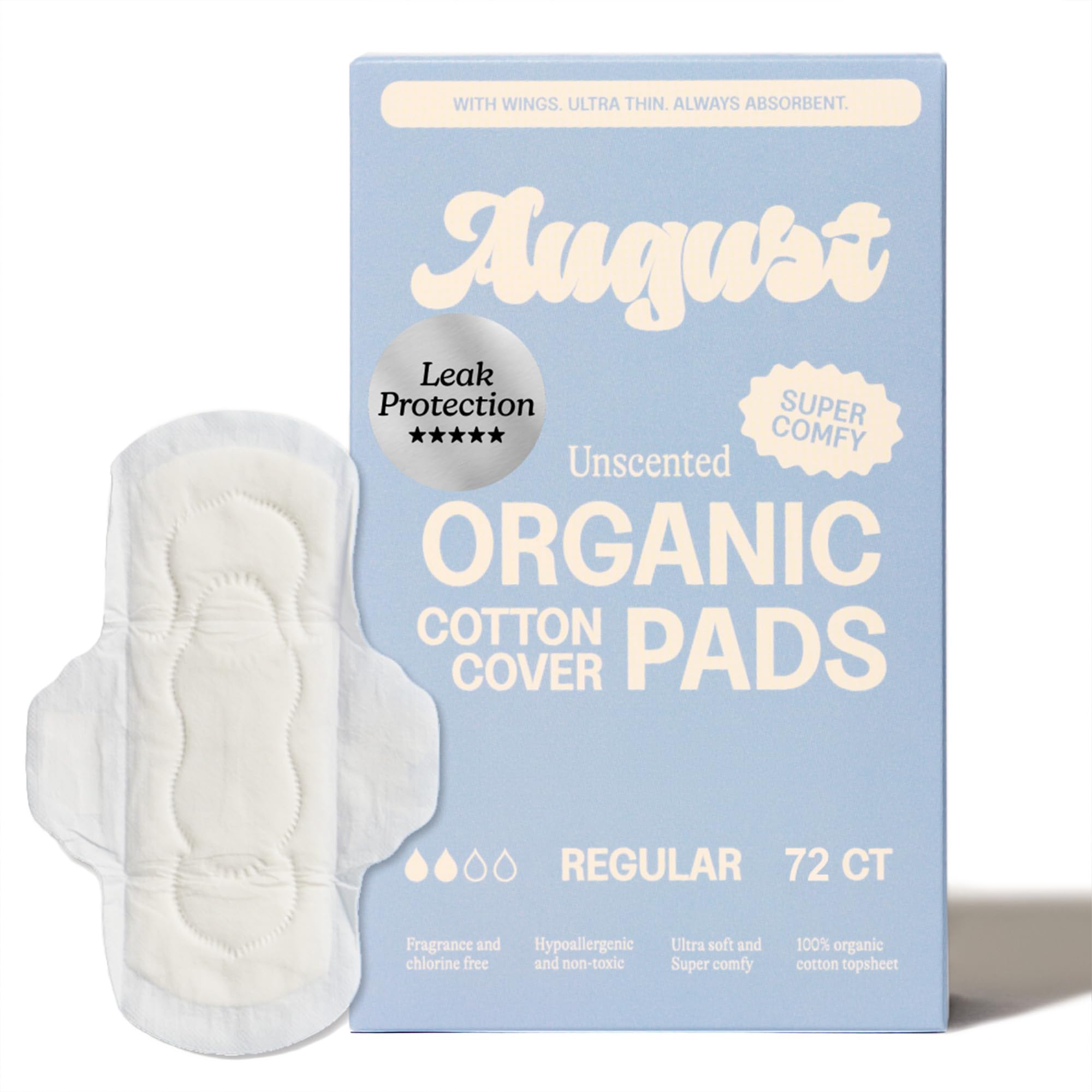 August Regular Cotton Menstrual Pads