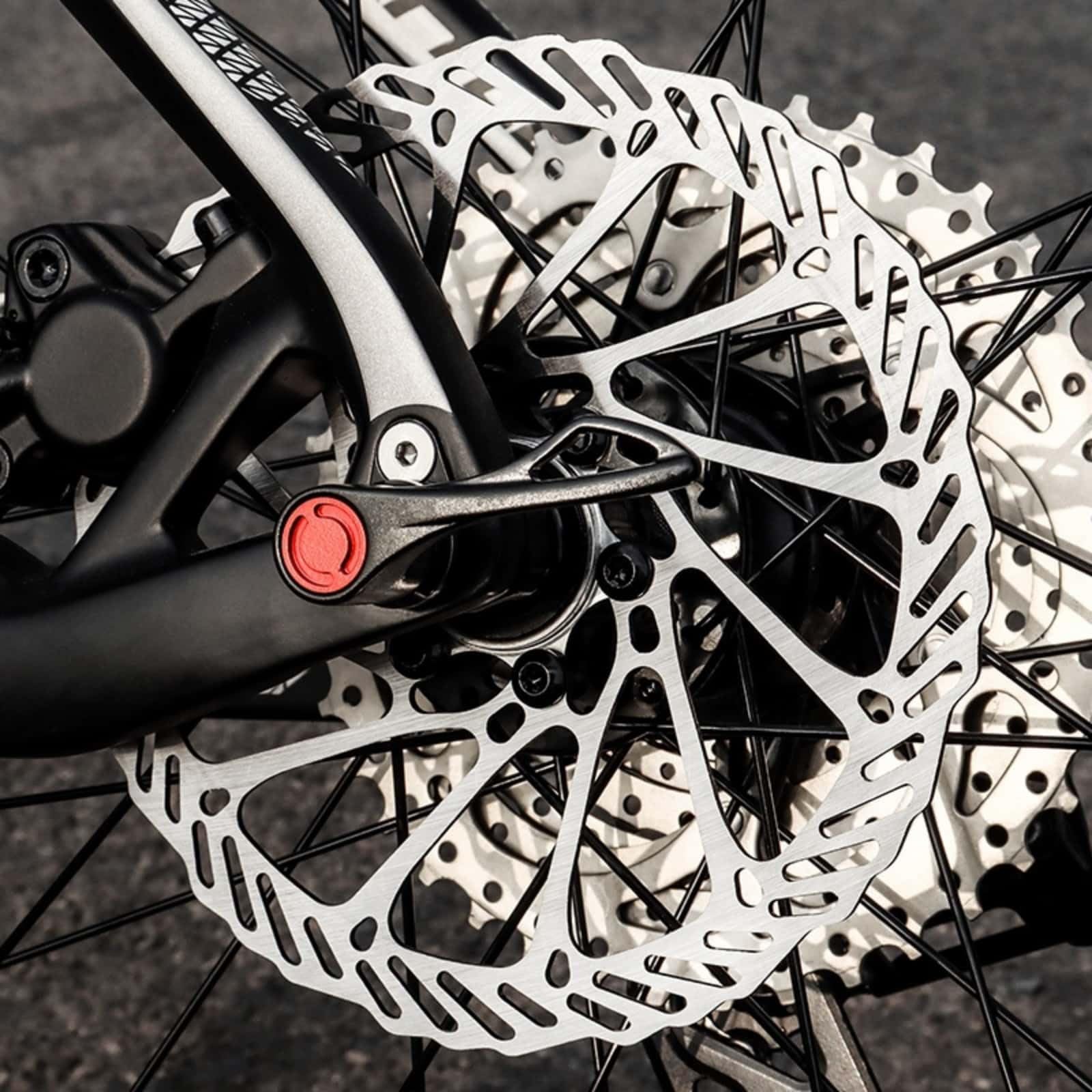 TRKIMAL Zestawy tarcz hamulcowych 140/160/180 mm 2 opakowania przednich i tylnych ze stali nierdzewnej z 12 śrubami do rowerów szosowych, górskich i BMX MTB (płyty tarczowe 180 mm)