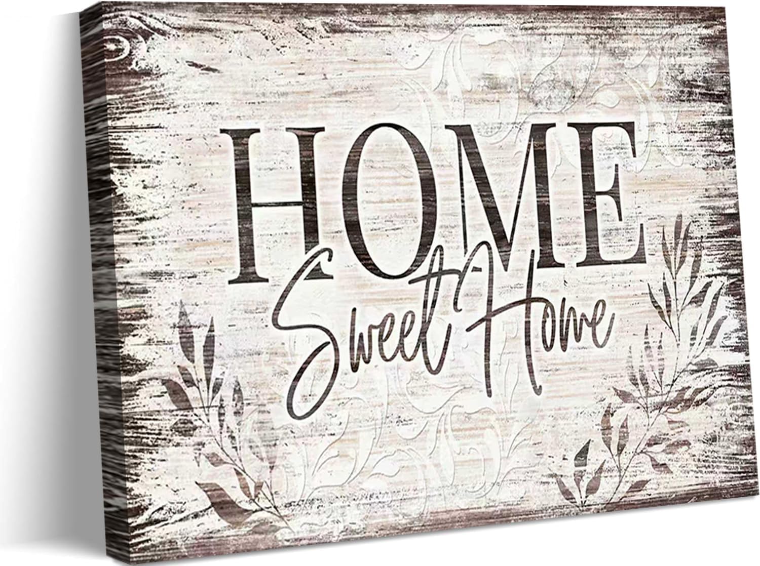 Home Sweet Home Canvas Wall Art 12x16 in Framed