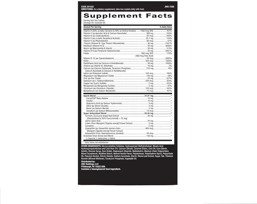 GNC Mega Men Sport Vitapak Program