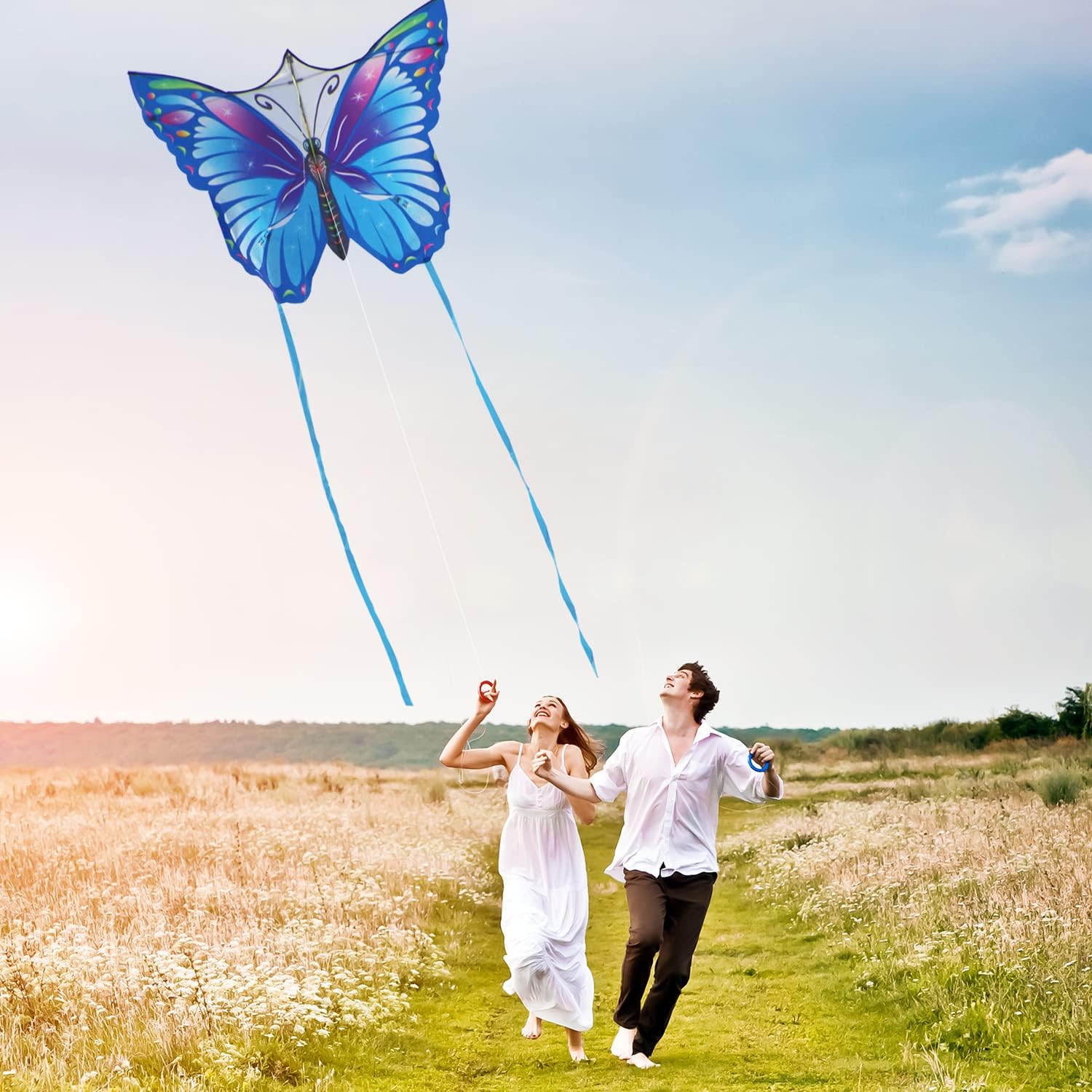 Kite for Kids & Adults, Easy to Fly Large Kites for Beginner, Beach Kites with Durable Nylon, Family Fun Activities
