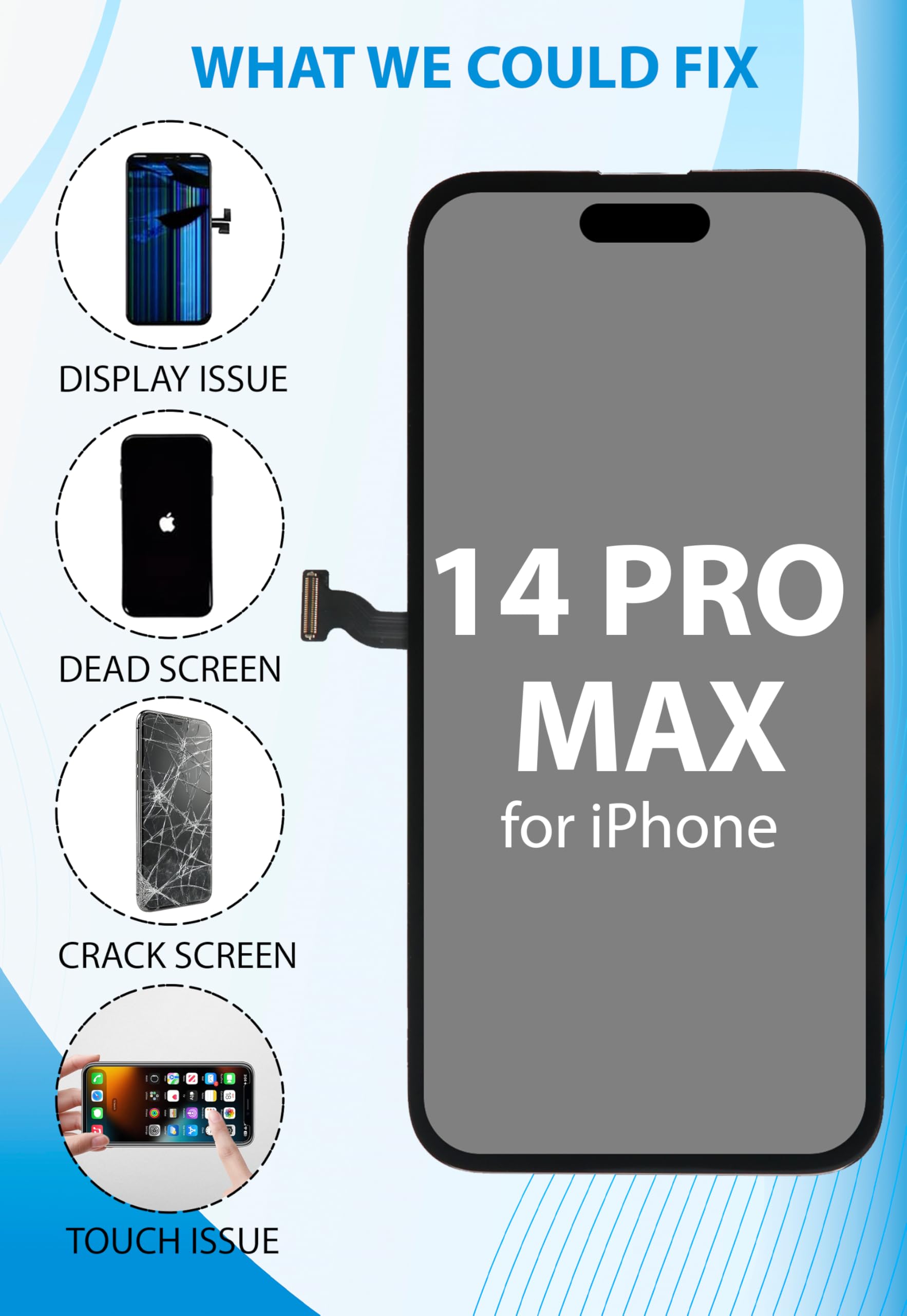 Amazon.com: Ayake for iPhone 14 Pro Max Screen Replacement, 6.7