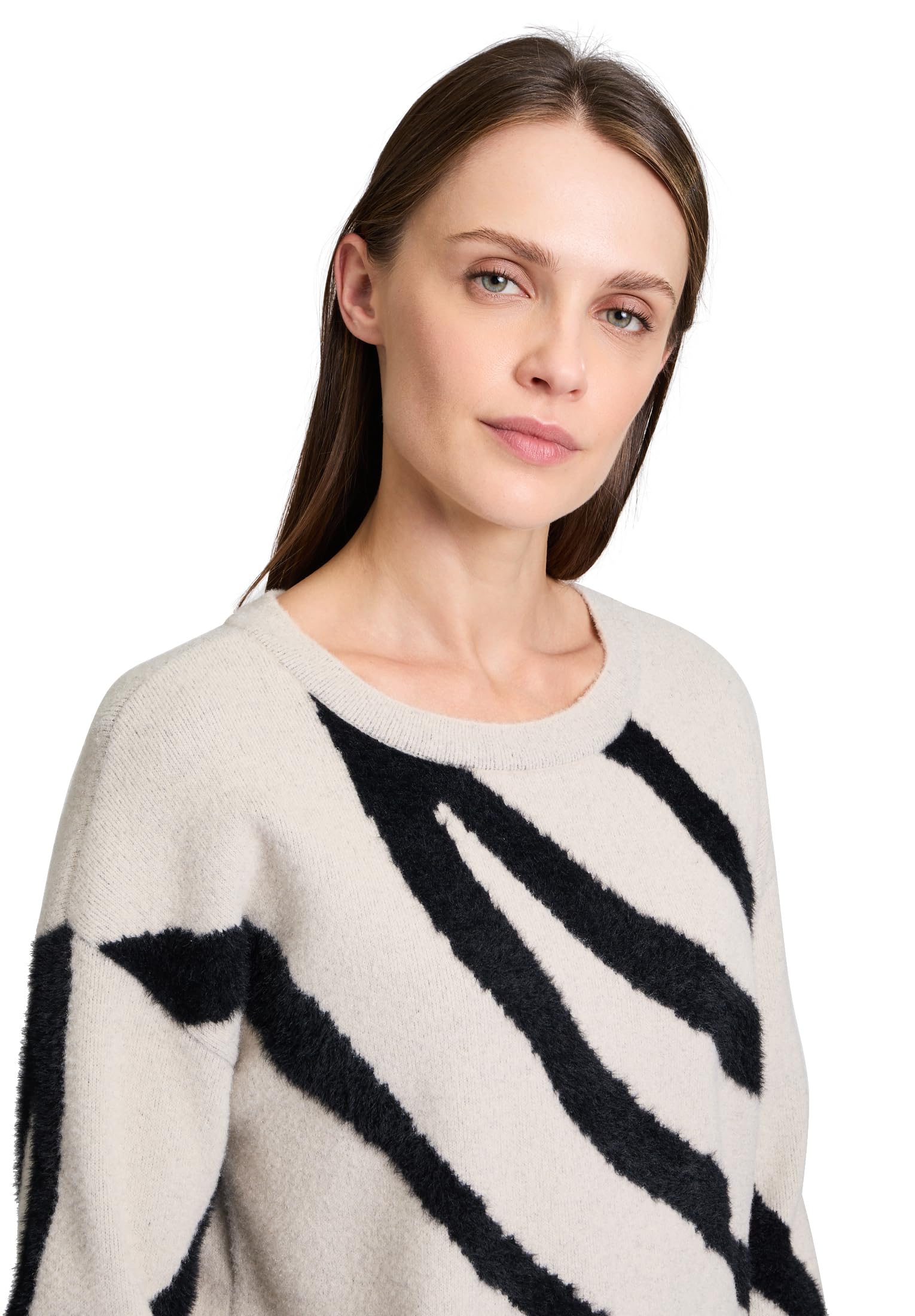 Betty & Co Damen Strickpullover mit Jacquard