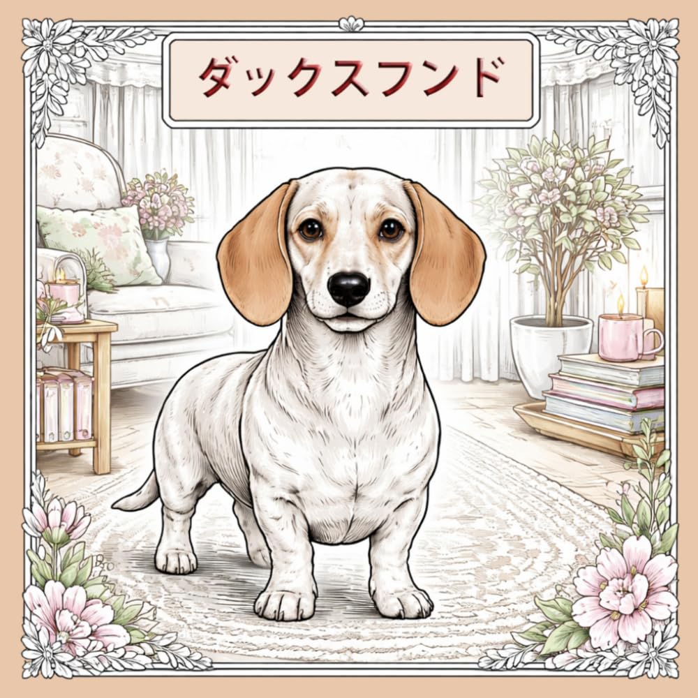 Dachshund Vibes – すべての年齢のためのぬりえブック: ダックスフンドの詳細でリラックスできるぬりえ – おうち・自然・マンダラ・創造的なデザイン（子どもから大人まで）
