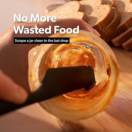 Miniatura 2 de DI ORO - Espátulas de silicona para raspar  Espátulas de goma de silicona resistentes al calor  Espátulas de cocina antiadherentes seguras  Juego de