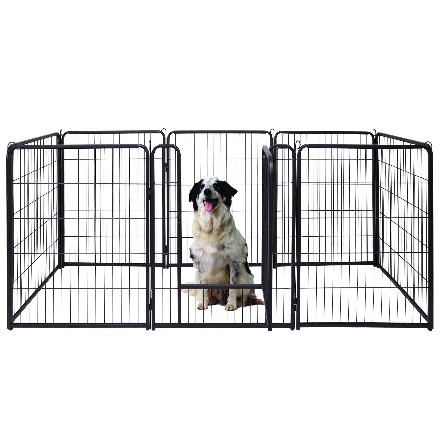 Froadp 8-TLG - Valla para cachorros con puerta (65 x 80 cm), parque para perros