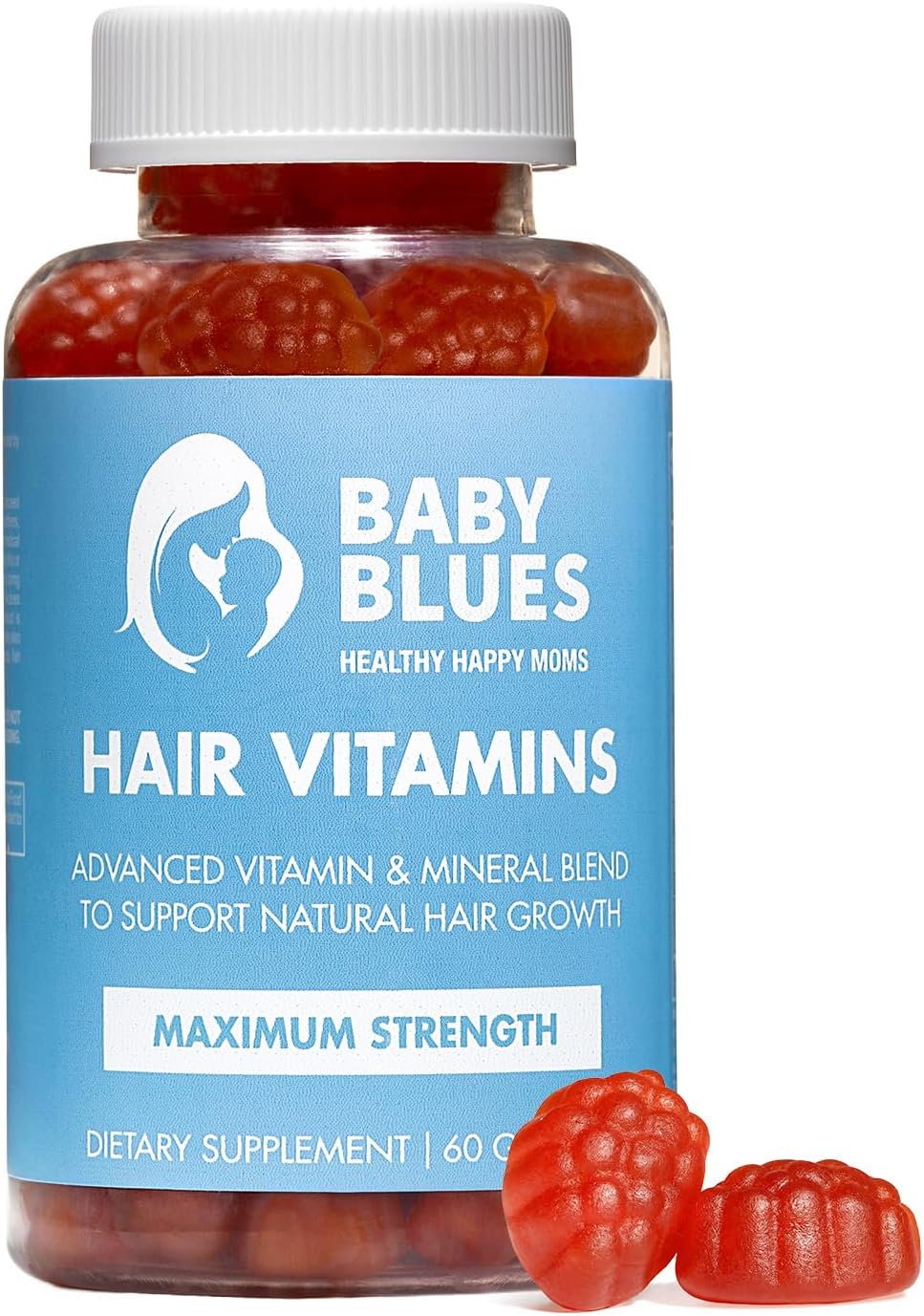 Postpartum Hair Loss Vitamins & Gummies for Women, Biotin & Collagen for Hair Growth Support, Thinning Hair Support, Thicker Fuller-Looking Hair, Hair Skin & Nails, Postnatal, 60 Count
