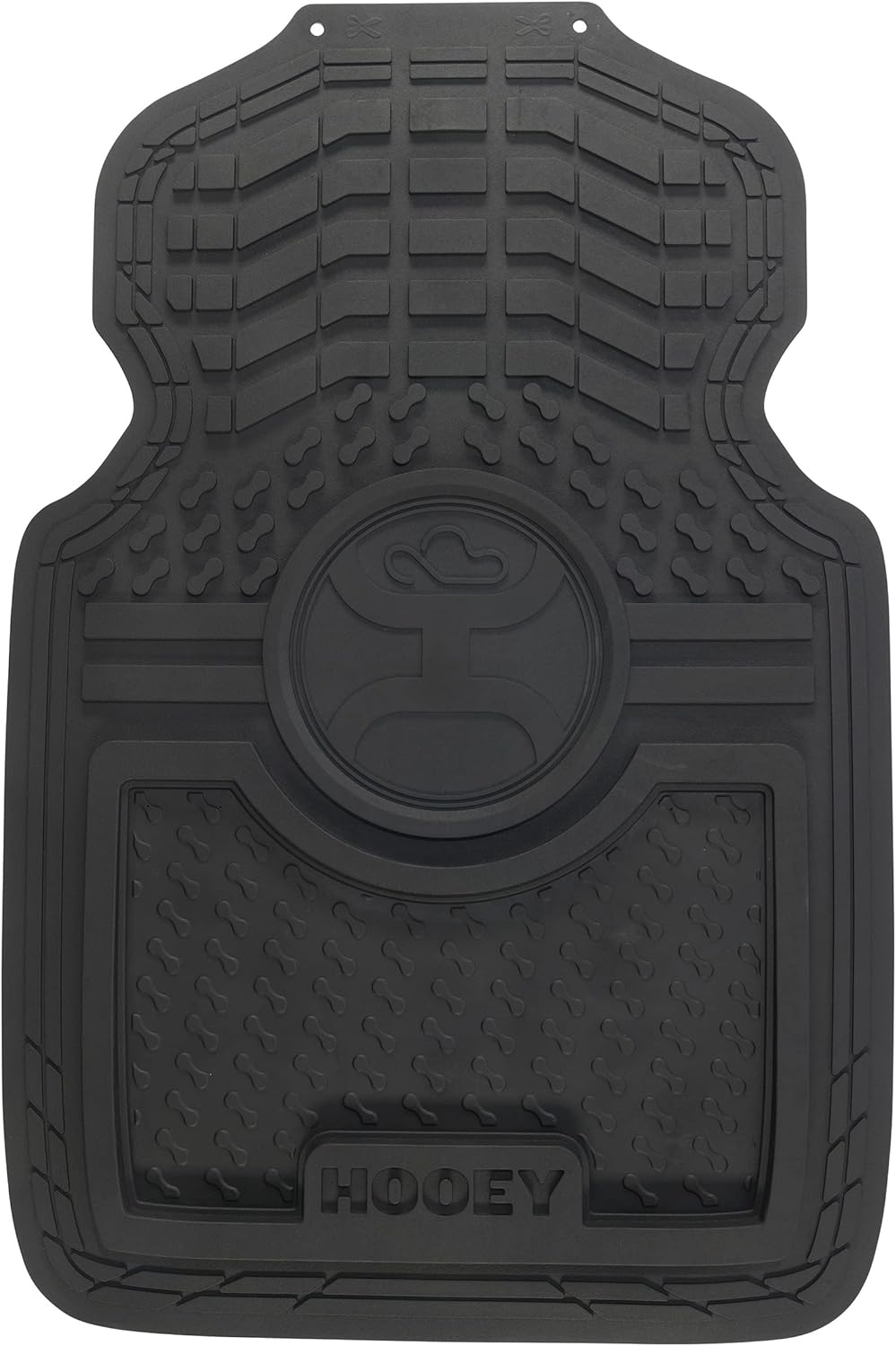 Hooey Car and Truck Floor Mats, Premium Protection Against Water and Dirt, Front Set of 2, Black