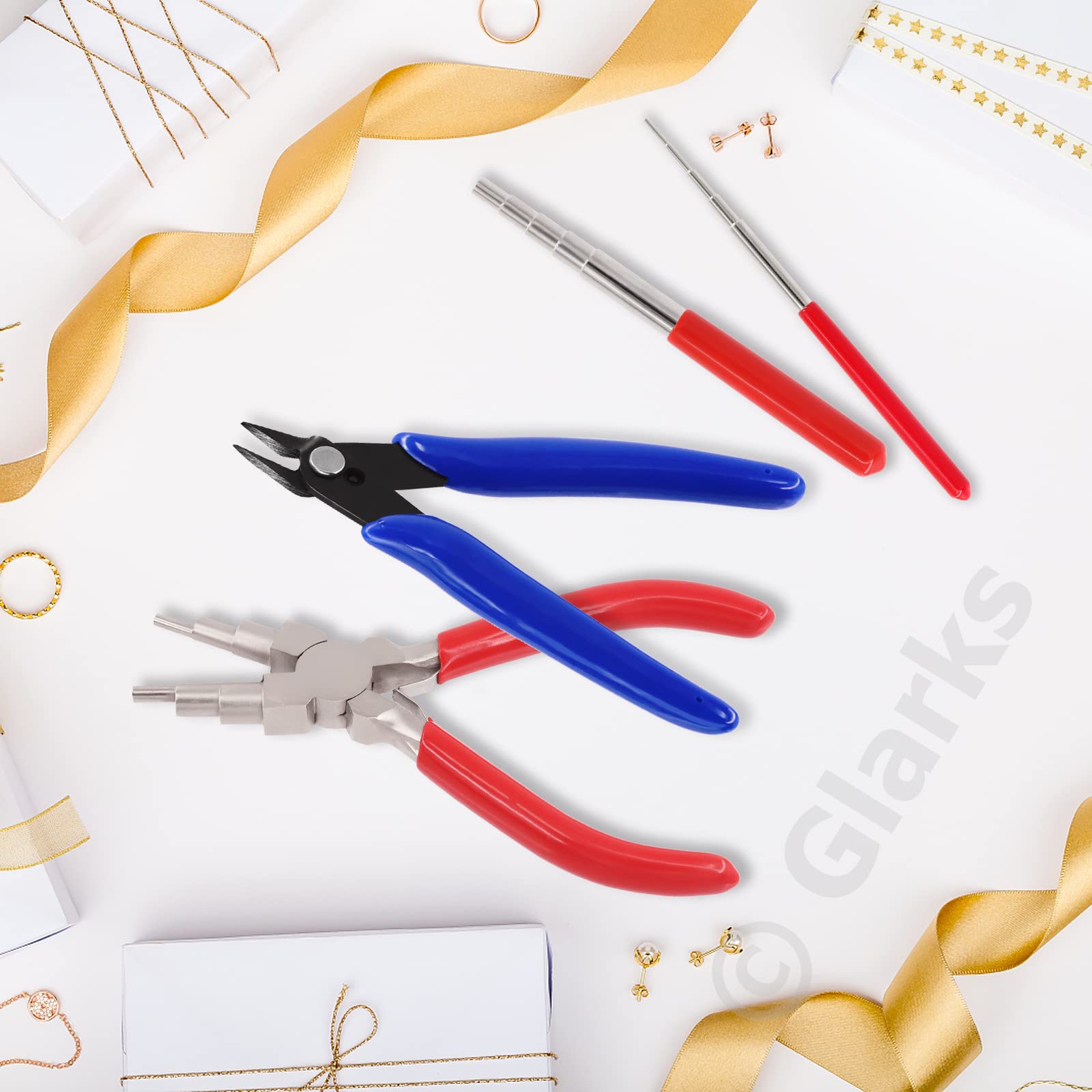 Set Utensili Per Looping E Gioielli - 8 Pezzi Con Pinze, Mandrini E Taglierina