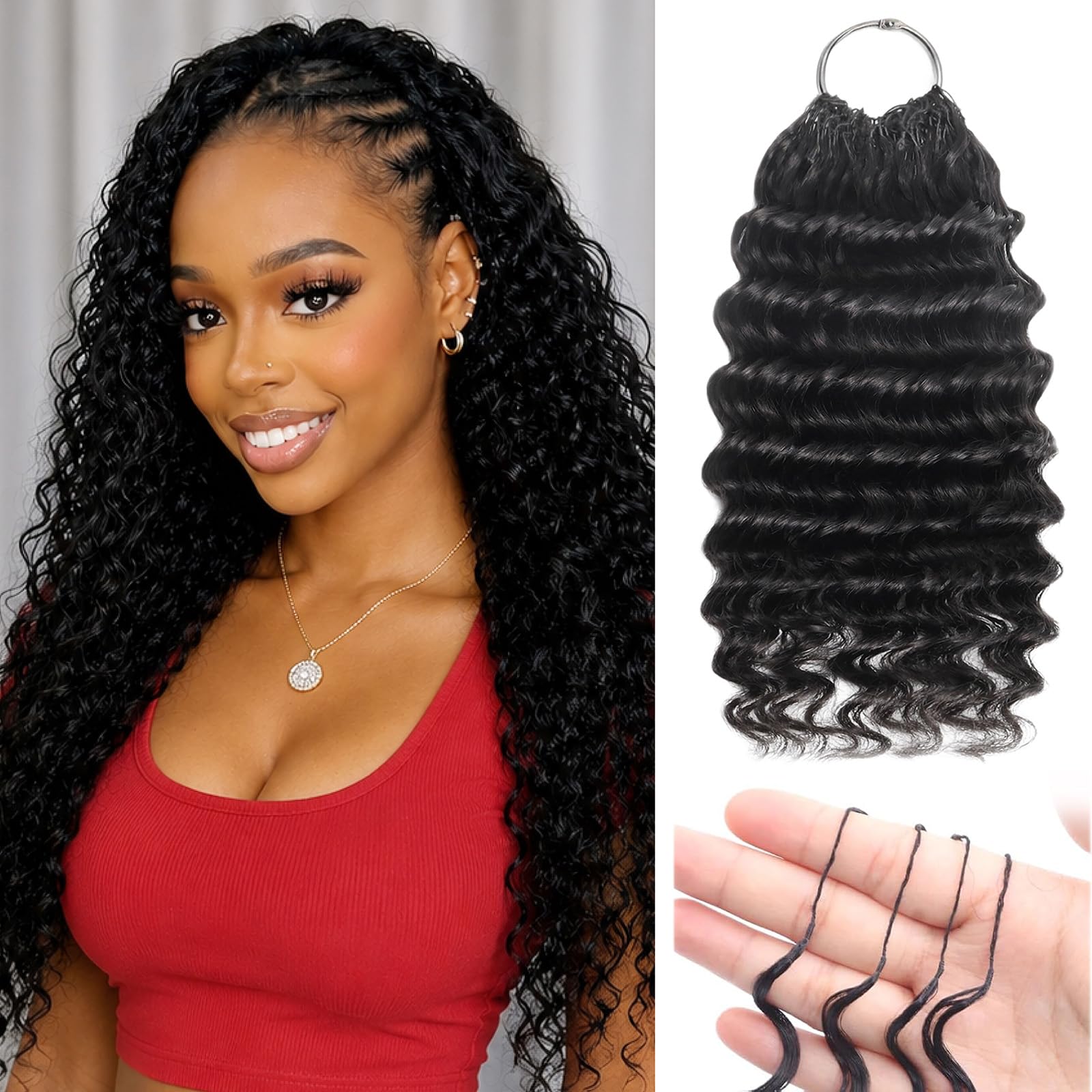 100% Human Hair Crochet Extensions