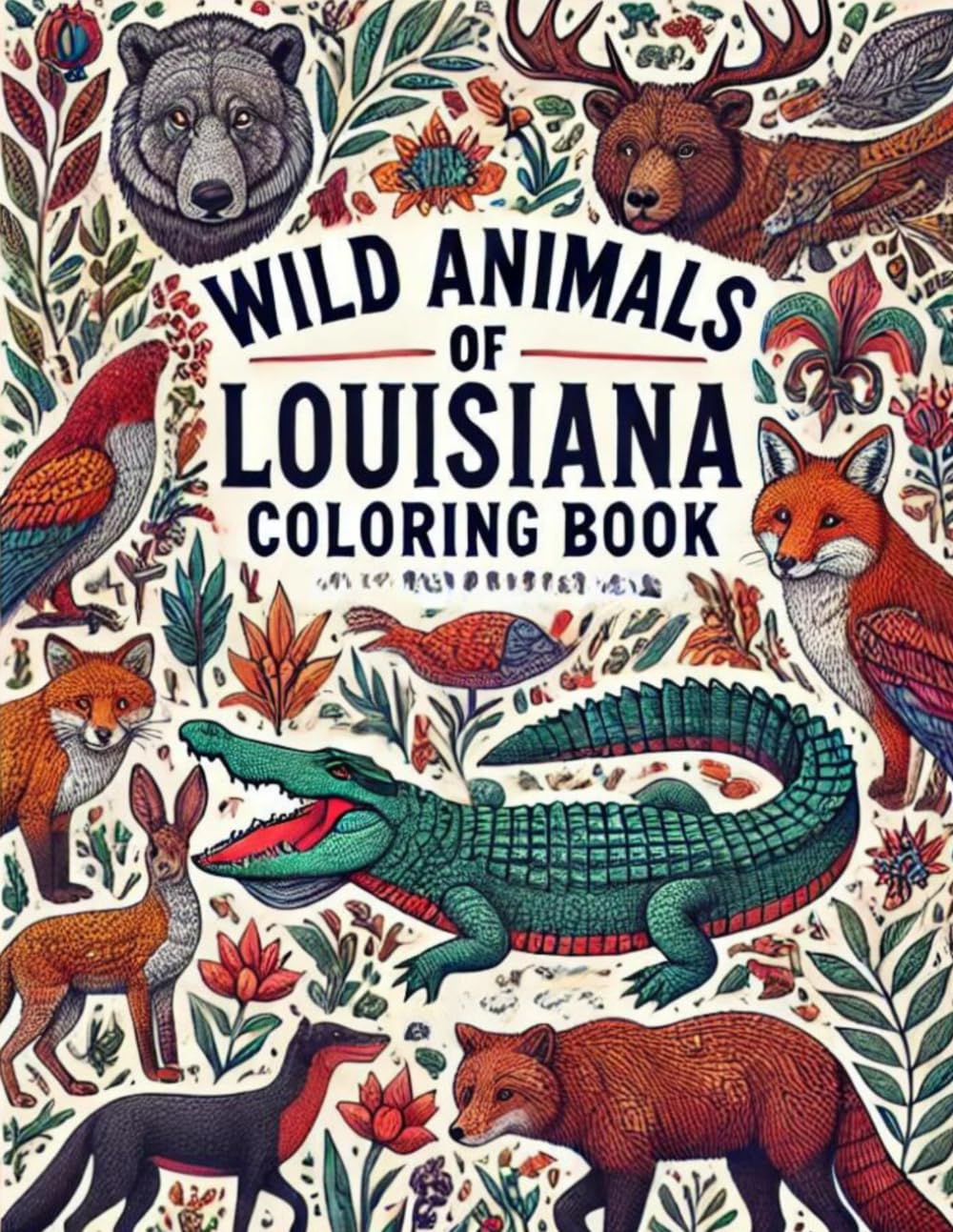 Wild Animals of Louisiana Coloring Book