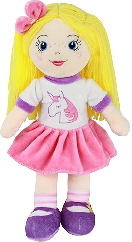 Playtime by Eimmie - Muñeca suave de trapo primera muñeca de 14 pulgadas para bebé juguete de peluche seguro para todas las edades