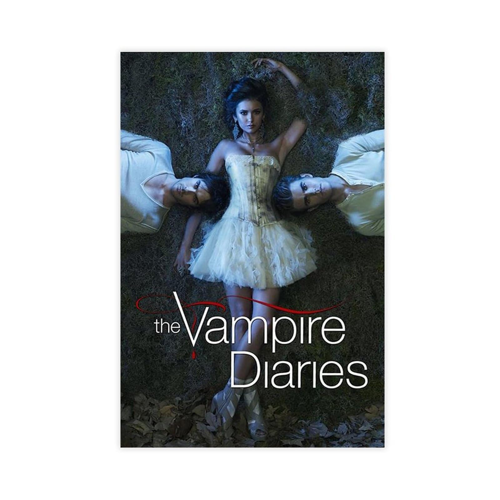 Phthdb Unframe-Style The Vampire Diaries Movie Poster Canvas Poster Office Decor Gift