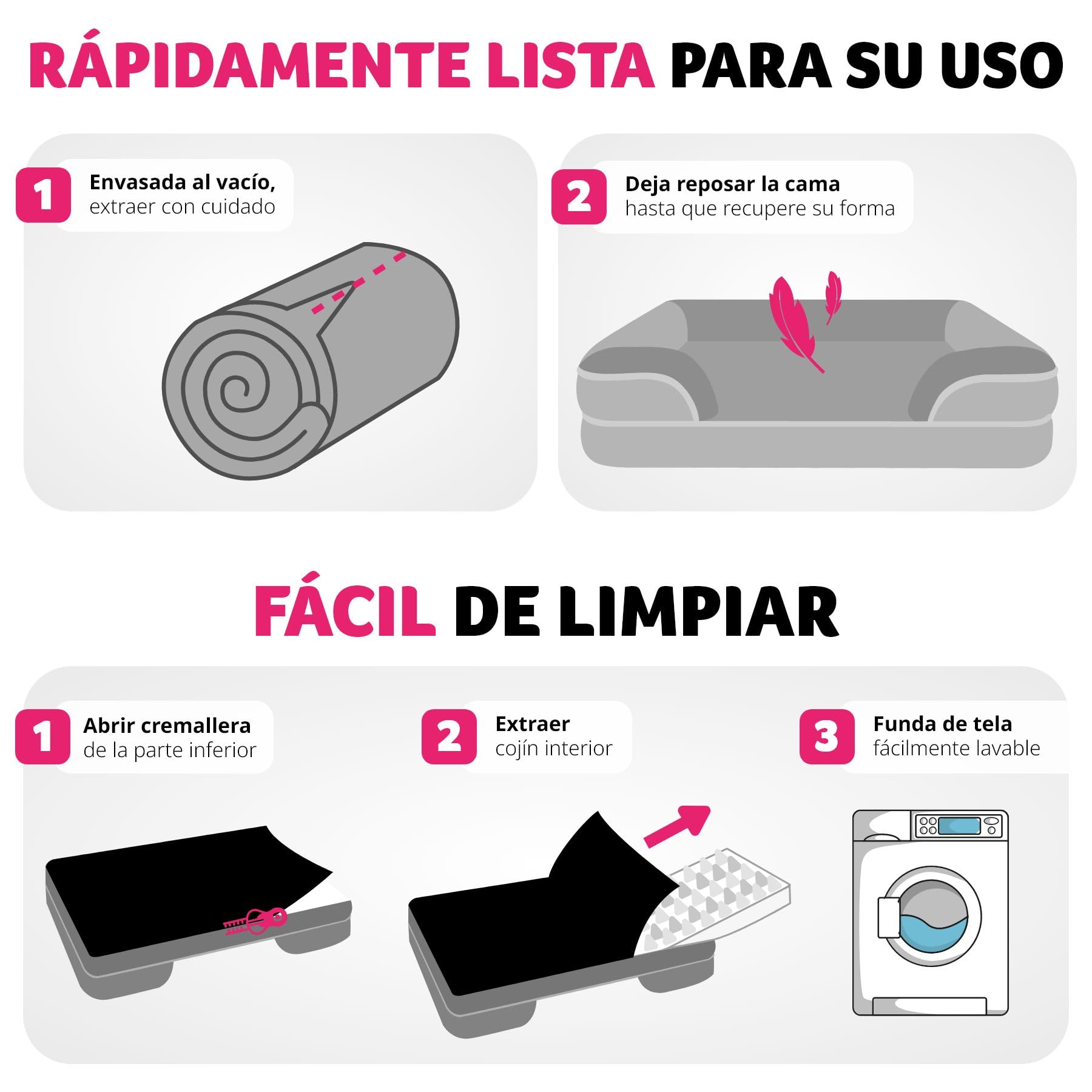 tectake® Cama Perro Ortopédica, Acolchado Espuma Viscoelástica, Funda Impermeable Lavable, Base Antideslizante, Cama Perros Grandes y Medianos, Confort, Colchoneta Espuma, Mascotas, Sofa Perro - XL