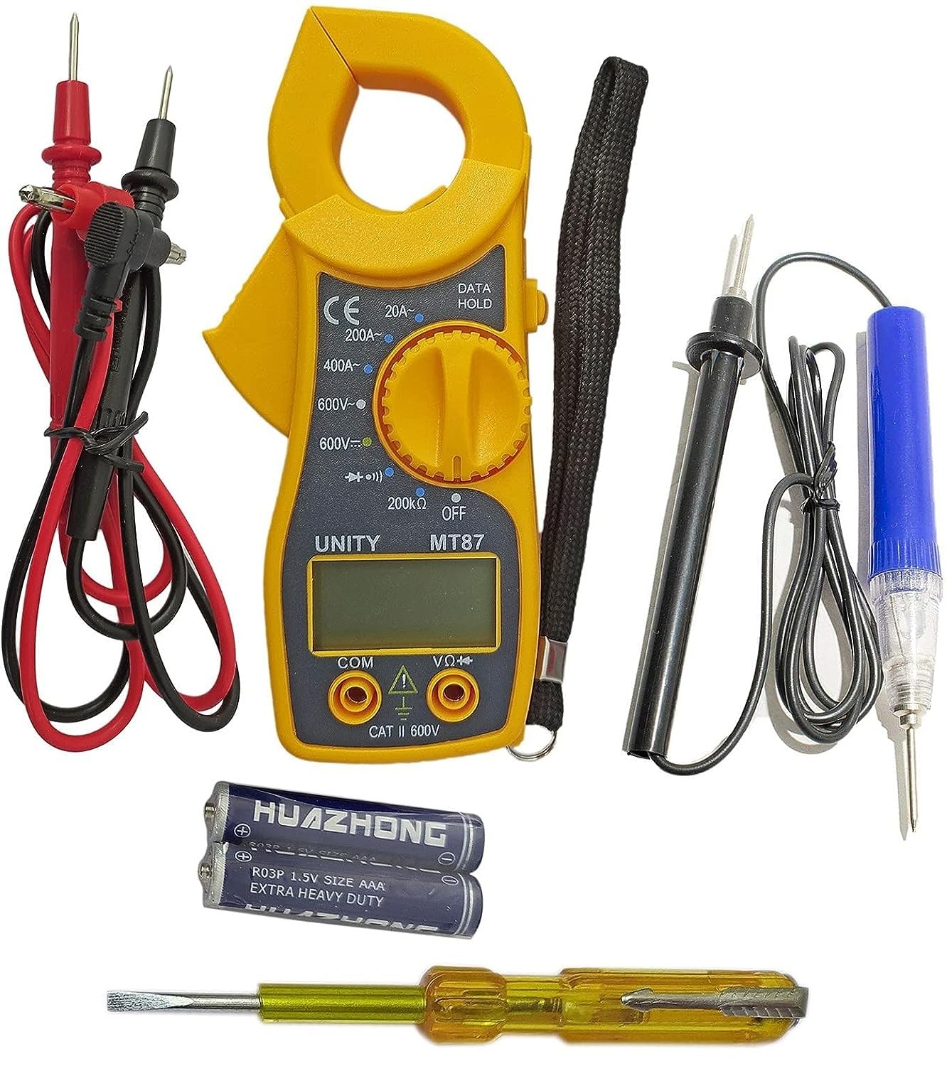 Inditrust Mini Pocket-Sized Digital Clamp Meter, Multimeter with Continuity & Electric Tester (Pack of 3pc)