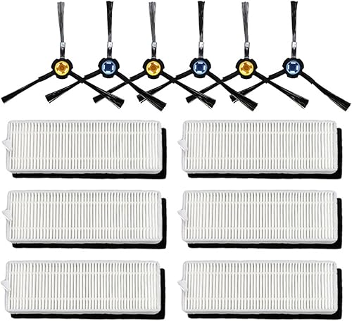 El cepillo principal del robot aspirador, accesorio de filtro hepa, cepillo lateral de filtro de polvo primario, parte de repuesto es adecuado para