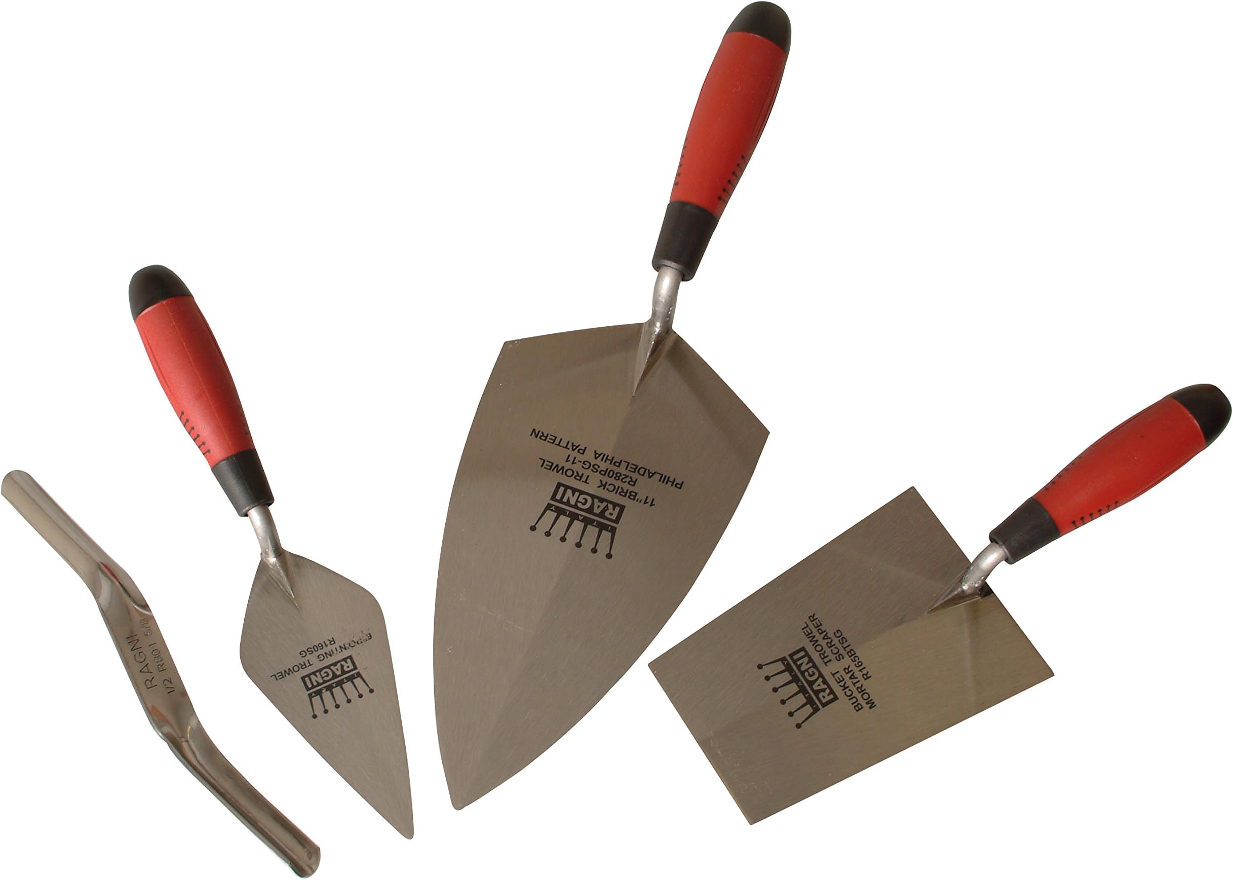Ragni RAGRB1010 RB1010 Brickies Trowel Pack - Silver (4 Piece)