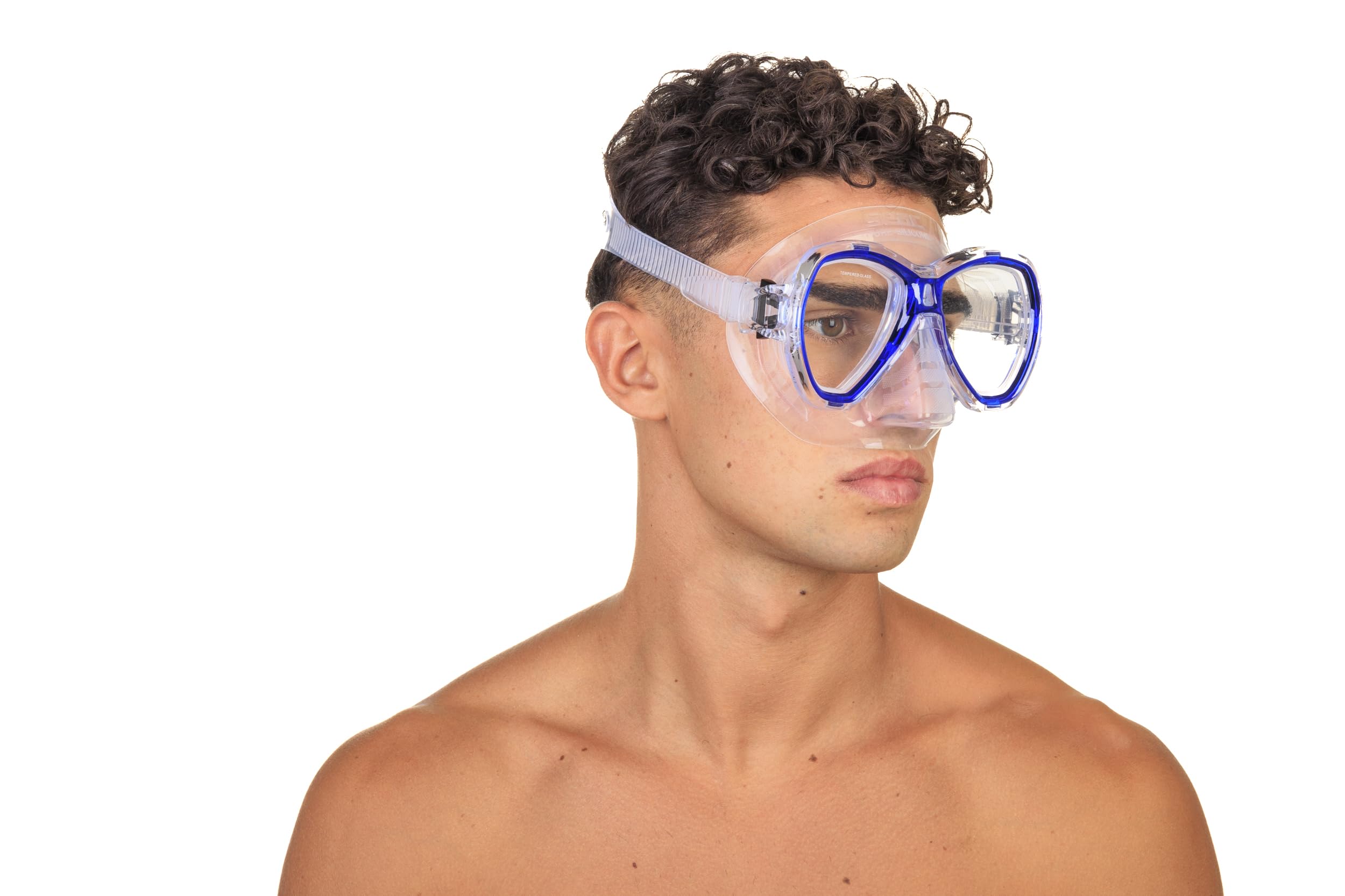 SEAC Set Elba - et de Snorkel con máscara subacuática y Tubo con válvula para la Purga de Agua para Adultos Unisex Adulto