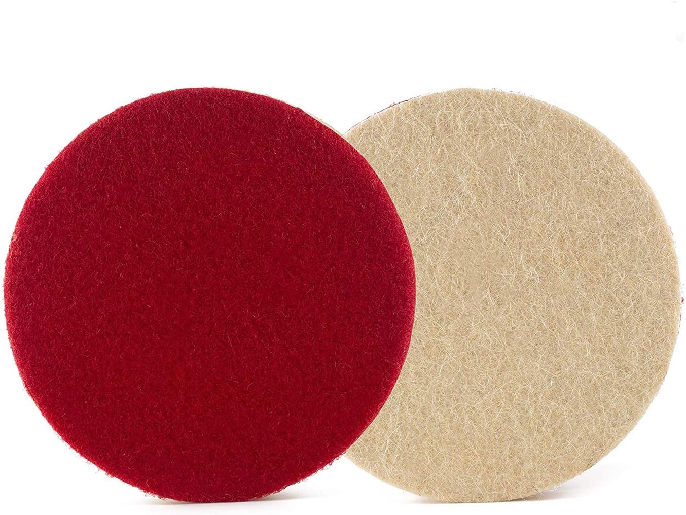 Glass Polish 125mm Dense Felt Polishing Pad, Low and High Speed Hook and Loop Buffing Wheel - GP11033