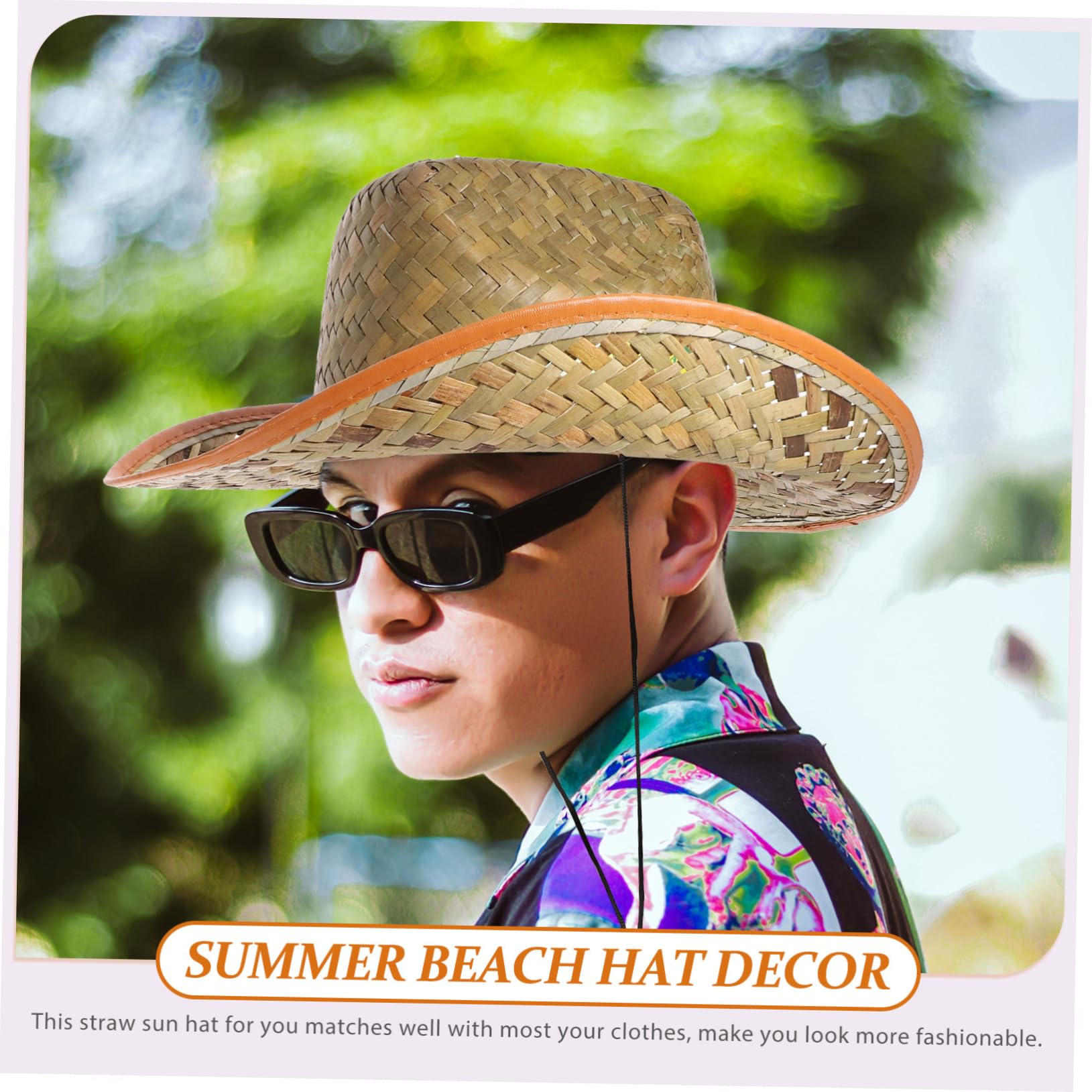 BESPORTBLE Sombrero de de Vacaciones para Hombre. Sombreros para Hombres Sombrero de Verano de los Hombres pajeador para Hombres Sombrero Sol Hombre Sombrero de Sol para Hombre
