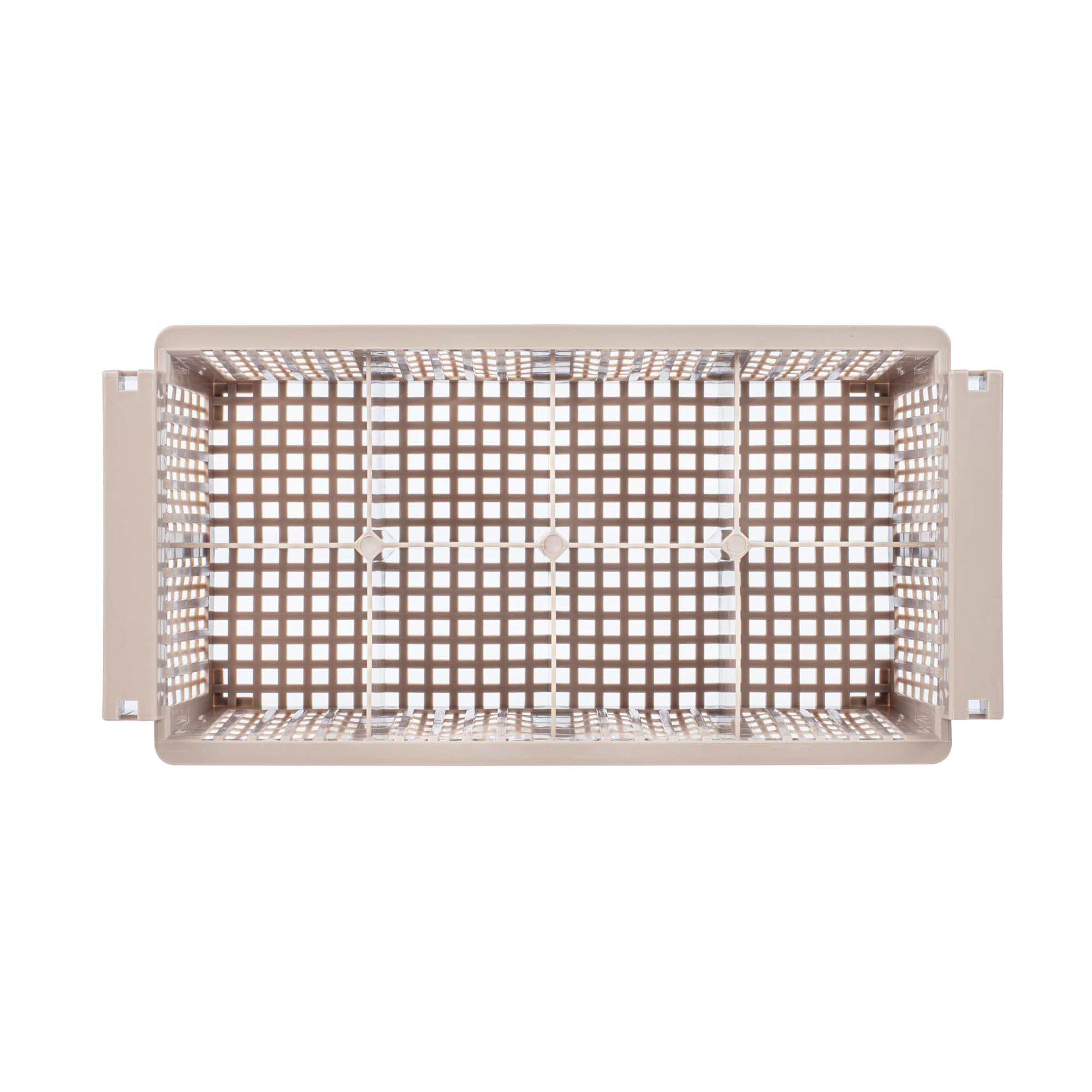 Restaurantware Clean Tek Égouttoir à vaisselle professionnel en polypropylène marron robuste avec 8 compartiments, porte-couverts durable pour restaurants, cuisines, cafétérias et plus encore