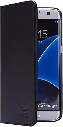 32nd Classic Series - Funda Tipo Libro de Piel Real para Samsung Galaxy S7 Edge, Carcasa de Cuero Premium dise?ada con Cartera, Cierre Magnetico y Soporte Integrado - Negro 32nd Classic Series - Funda Tipo Libro de Piel Real para Samsung Galaxy S7 Edge, Carcasa de Cuero Premium dise?ada con Cartera, Cierre Magnetico y Soporte Integrado - Negro
