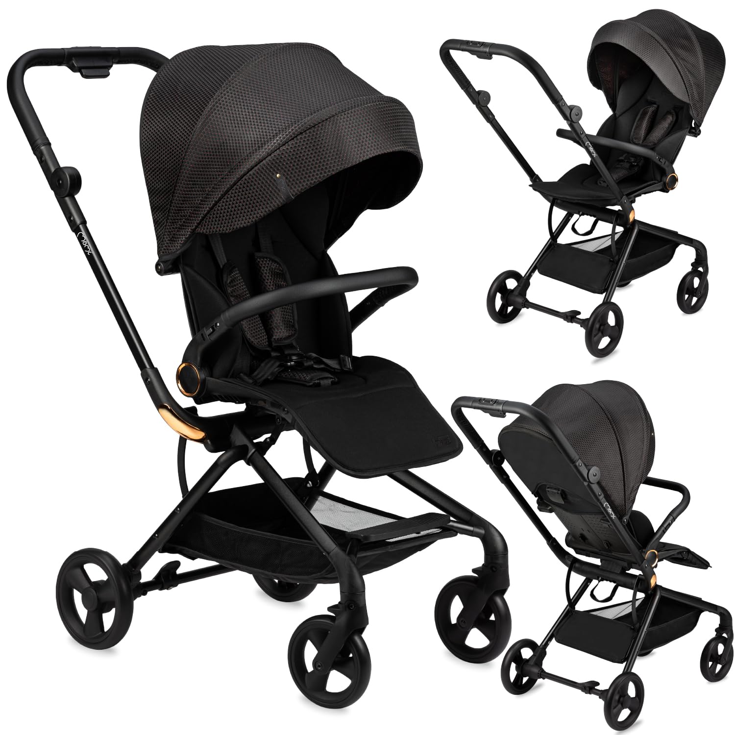 MoMi Kinderwagen ADELLE ab 6. Monat bis 22 kg klappbarer Buggy 360°-Sitz 5-Punkt-Sicherheitsgurt