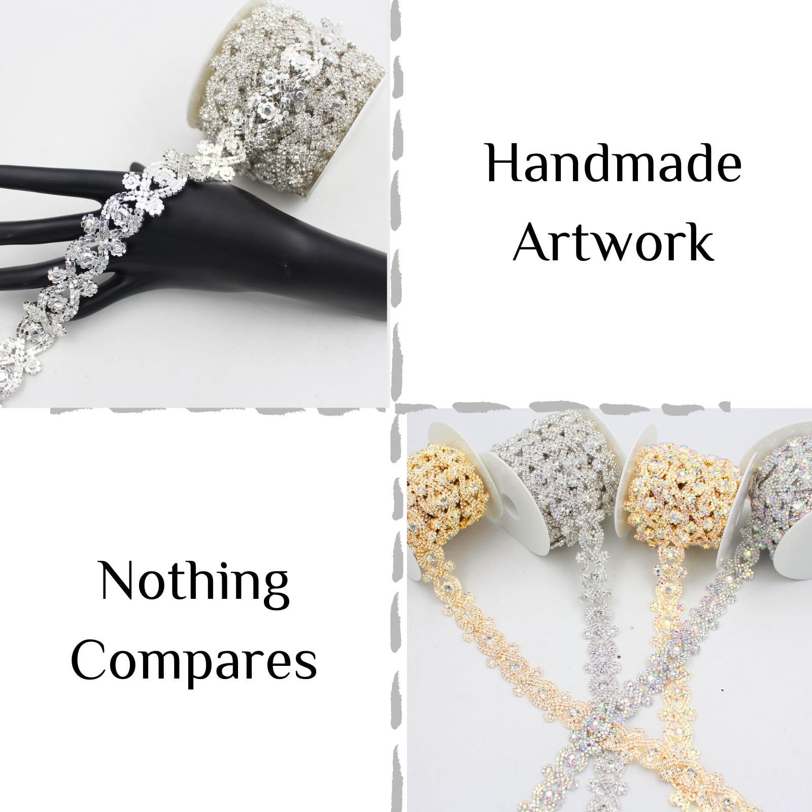 1 Yard Rhinestone Trim Chain - Image 4