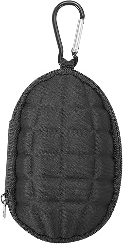 PATIKIL Bolsa de almacenamiento de accesorios de billar, bolsa de tiza portátil con clip para fijación de monedero, accesorio de billar para billar