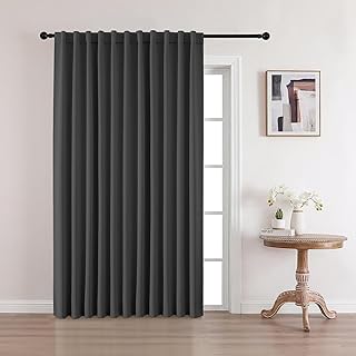 CUCRAF Custom Blackout Curtains 1 Panel, Rod Pocket and Back Tab Room Da...