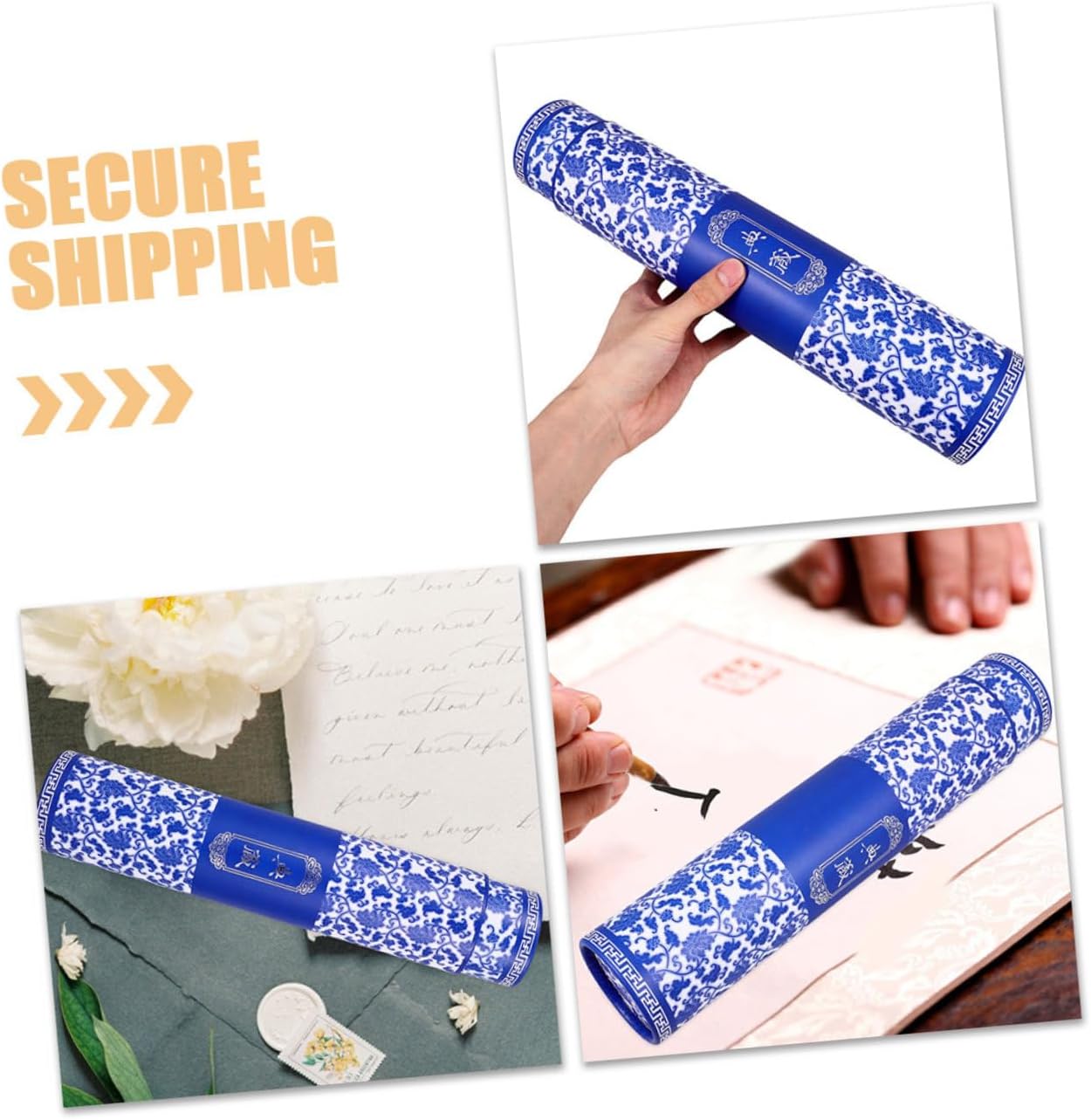 ARTIBETTER 2pcs Telescoping Poster Tube Adjustable Artwork Storage and Transport Document Roll Tubes for Easy Access to Paintings and