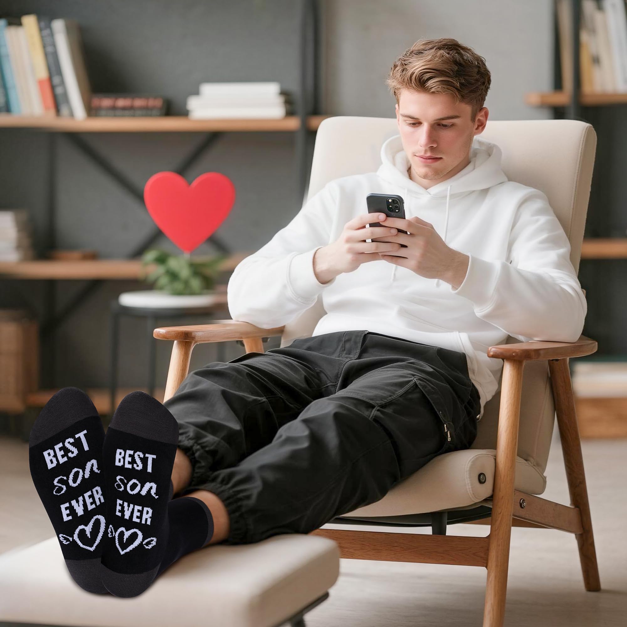 Nucinzua Fathers Day Socks Gifts For Men Dad,Socks Gifts For Teens Boys Son,Hunting Gifts