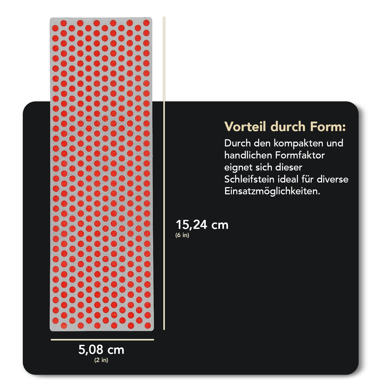 DMT Diamond Whetstone Diamant Schleifstein in Kunststoffbox 6" Fein, Messerschärfer in Profiqualität, 15cm Wetzstein für Messer und Werkzeuge, Made in USA, W6FP