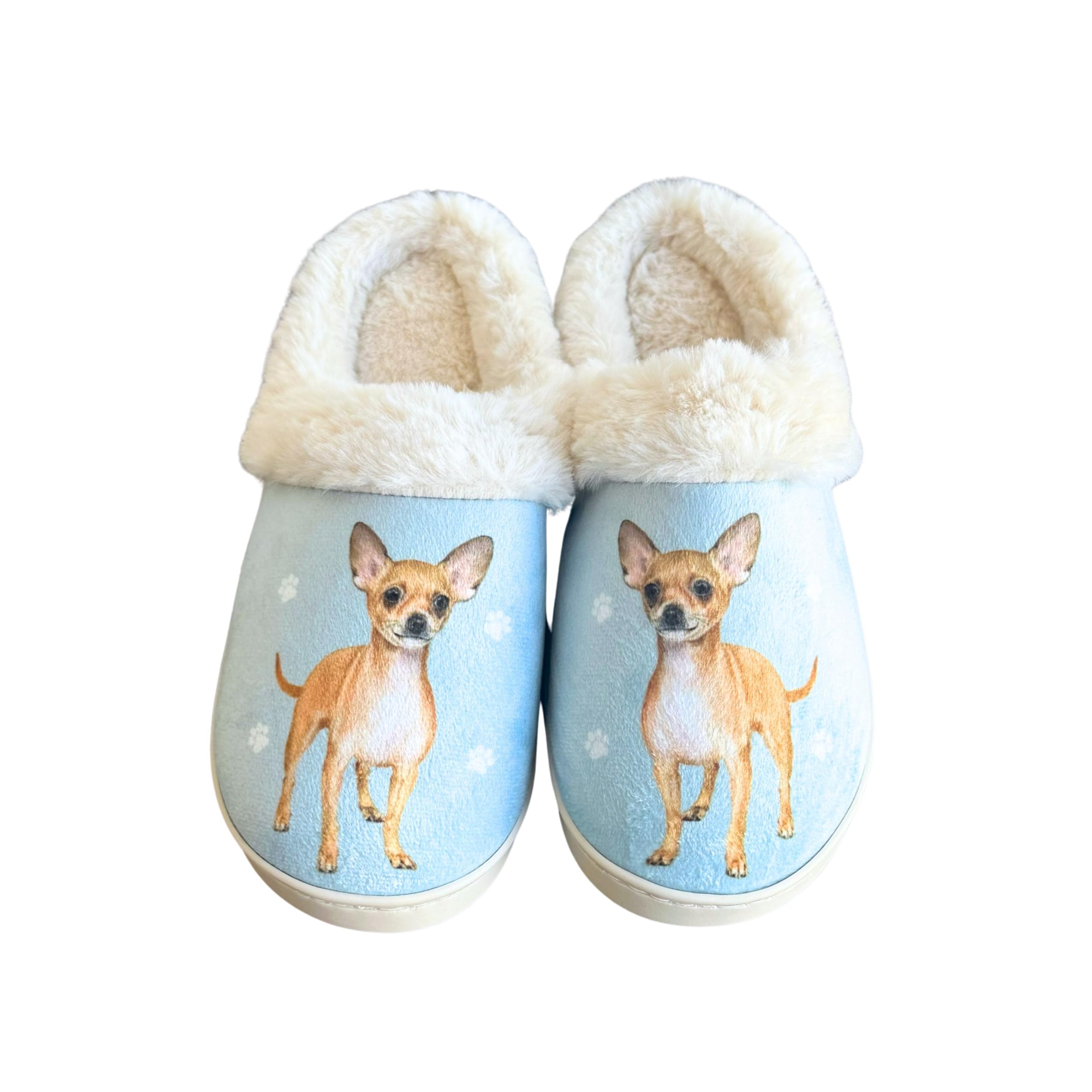 E&S Pets Snugg Slippers for Pet Lovers - Memory Foam House Slippers for Women - Plush Faux Fur Lining - Non-Slip Sole - 32 Dog and Cat Breeds