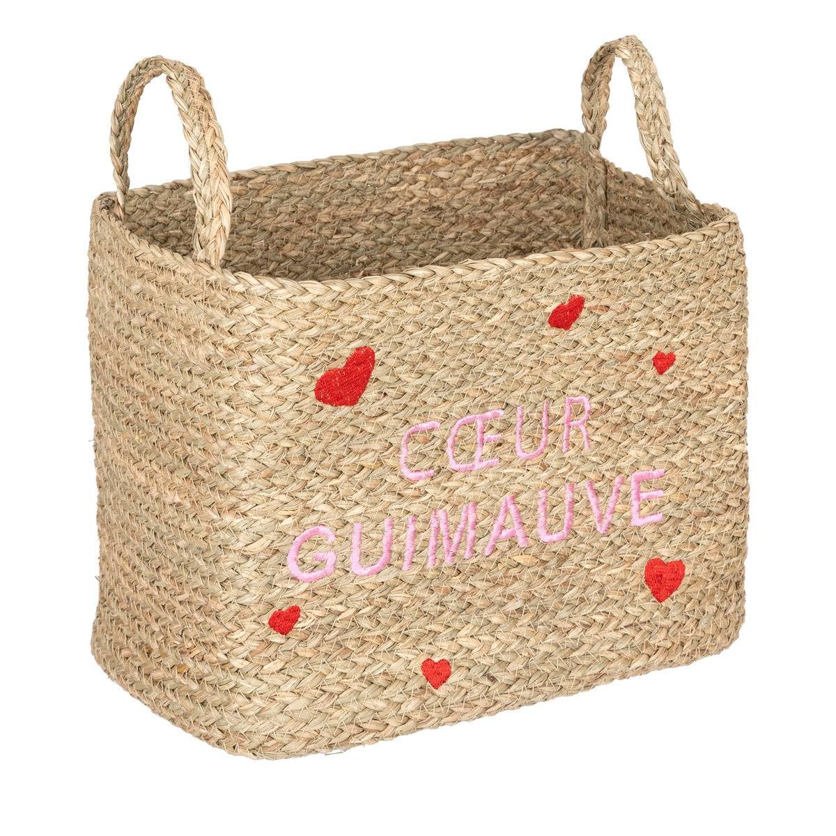 Atmosphera - Lot de 3 paniers Enfant neree Motif cœur l28/33/38cm